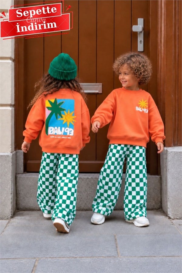 Unisex Renkli Bali 3 İplik Takım