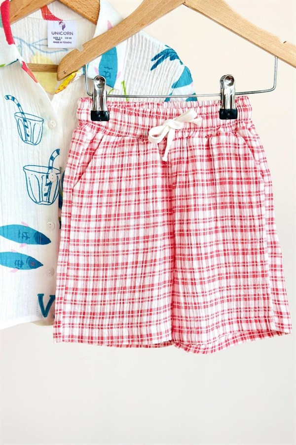 Unisex  Renkli Enjoy Şortlu Takım