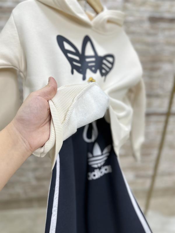 Unisex Şardonlu Ekru Laci Adids Takım