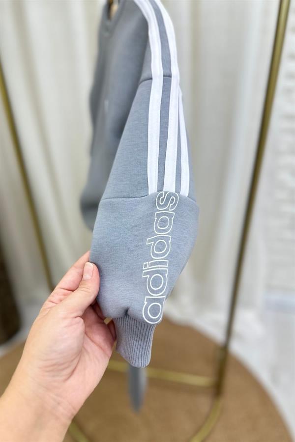 Unisex Şardonlu Gri Adids Takım