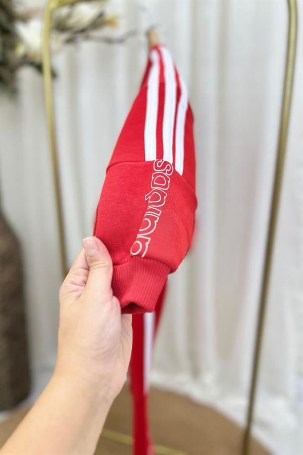 Unisex Şardonlu Kırmzı Adids Takım