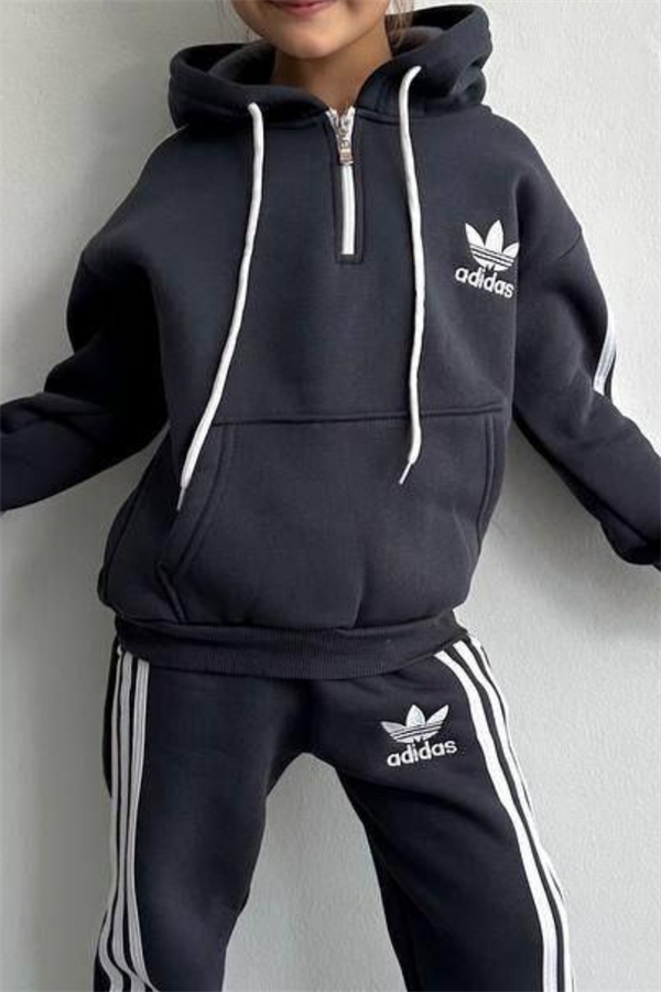 Unisex Şardonlu Lacivert Adids Takım