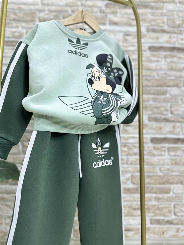 Unisex Şardonlu Yeşil Marka  Adids Takım