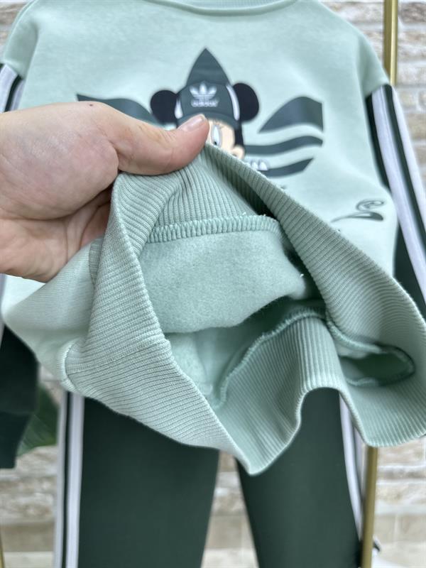 Unisex Şardonlu Yeşil Marka  Adids Takım