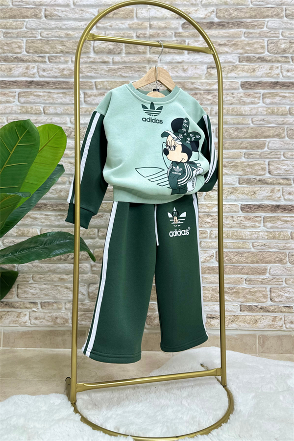 Unisex Şardonlu Yeşil Marka  Adids Takım