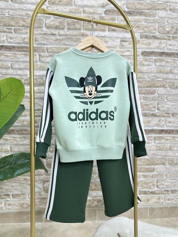 Unisex Şardonlu Yeşil Marka  Adids Takım