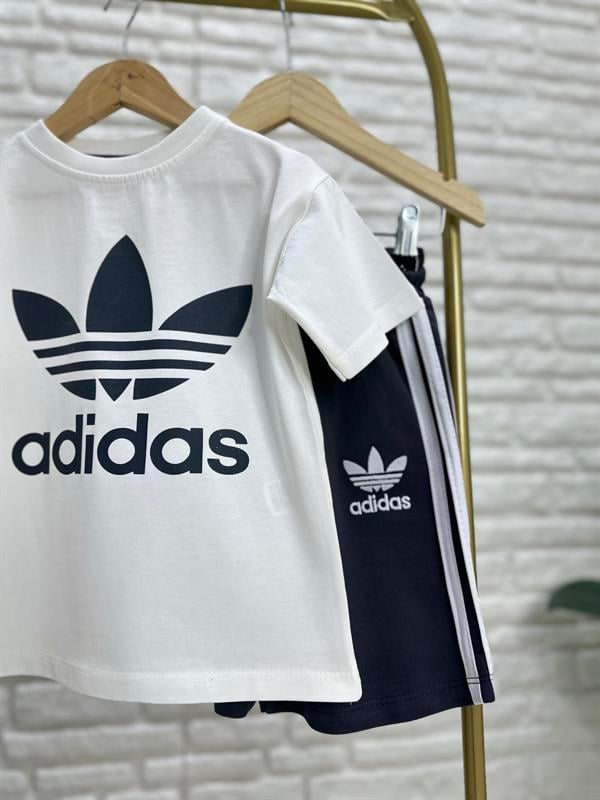 Unisex Siyah Adidas Şortlu Takım 