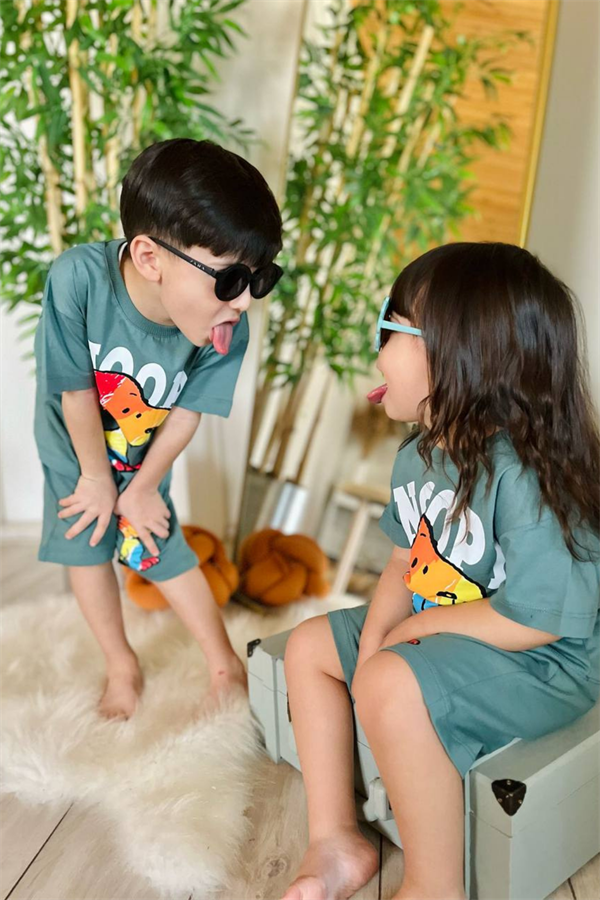 Unisex Snopy Yeşil Şortlu Takım