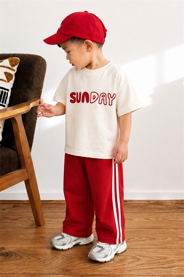 Unisex Sunday Kırmızı İkili Takım