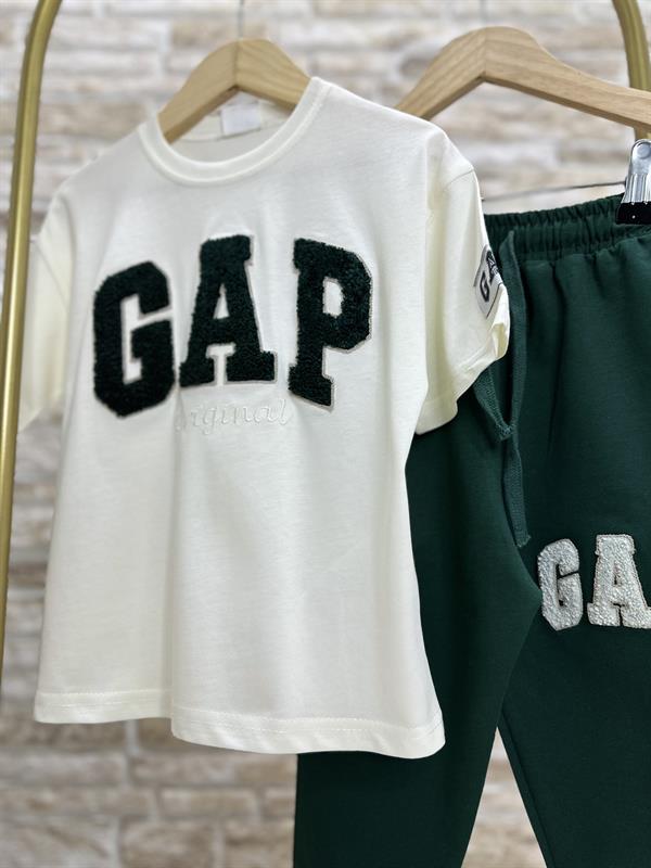 Unisex Süzene Ekru Yeşil Gap Takım