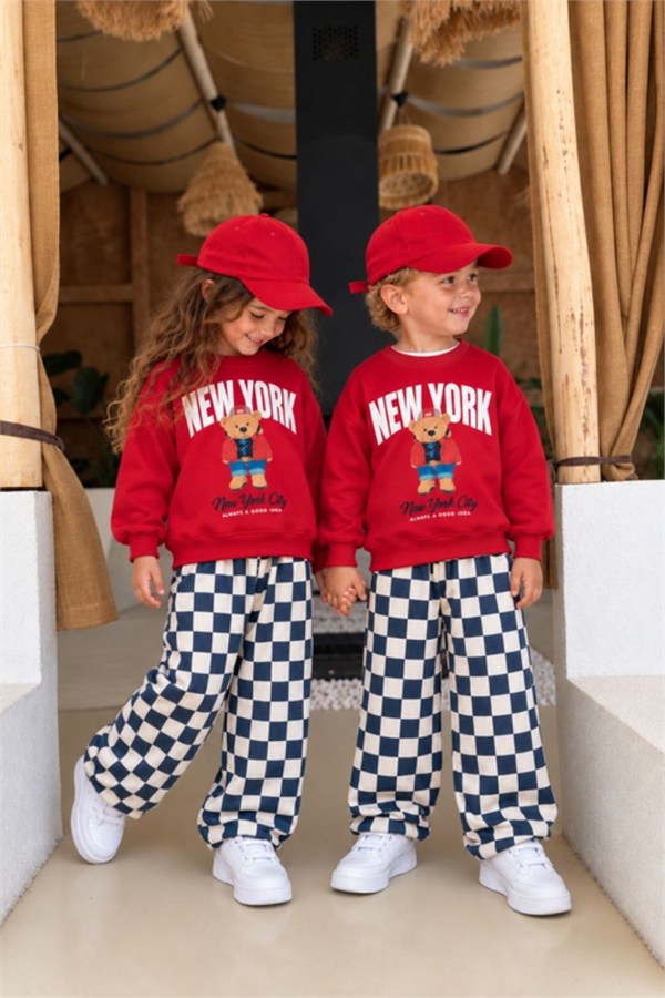 Unisex Teddy New York 3 İplik Takım