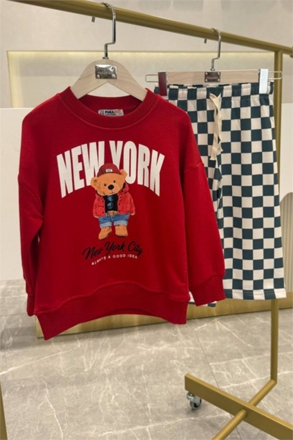 Unisex Teddy New York 3 İplik Takım