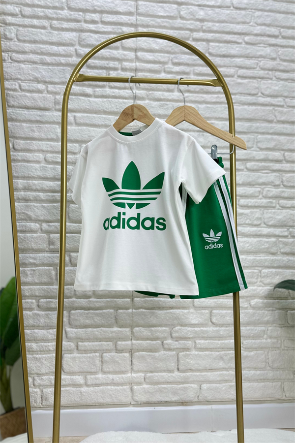 Unisex Yeşil Adidas Şortlu Takım 