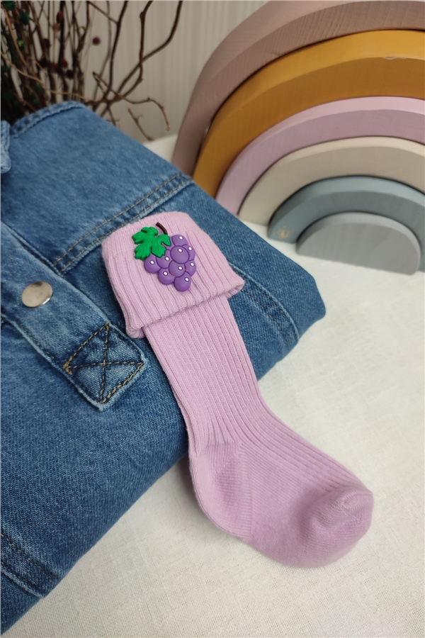 Üzüm Figürlü Çorap