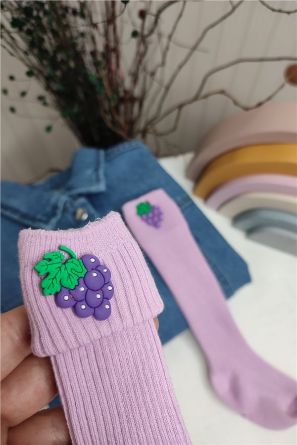 Üzüm Figürlü Çorap