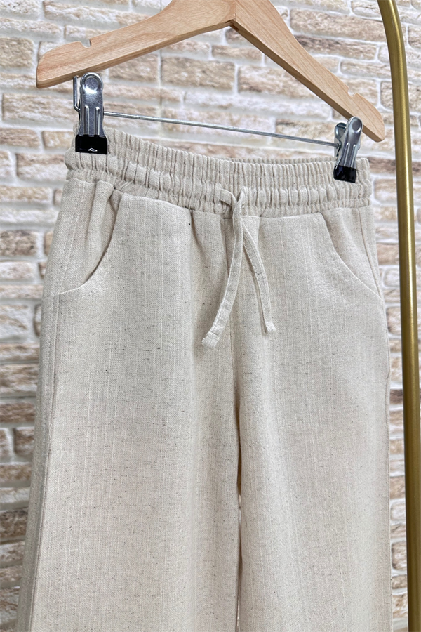 Yelek Pantolon Keten Takım