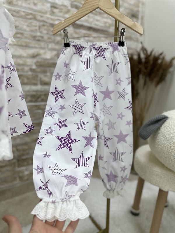 Yıldız Baskılı Pijama Takımı
