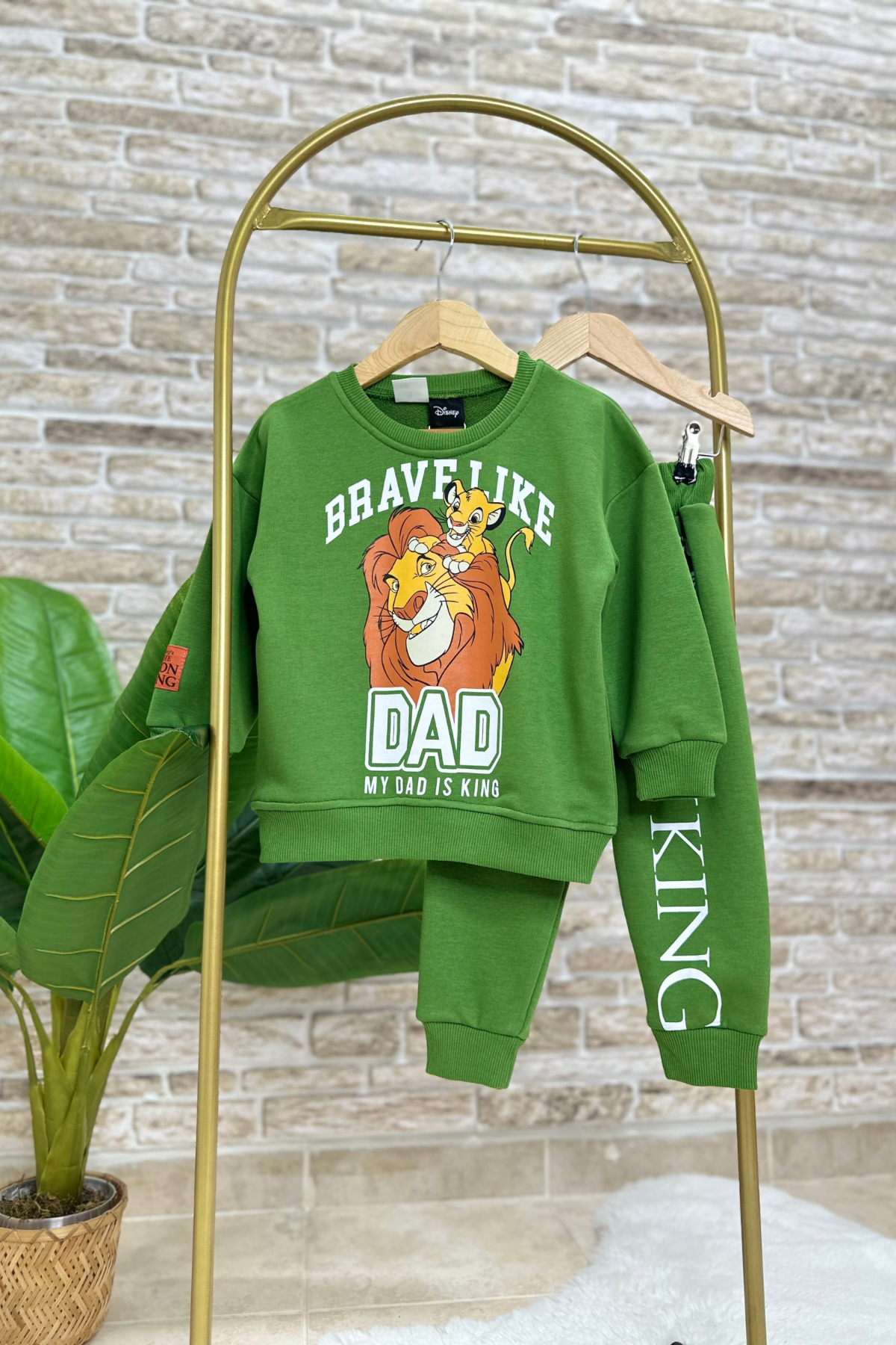 3 İplik Lion King Yağ Yeşili Takım