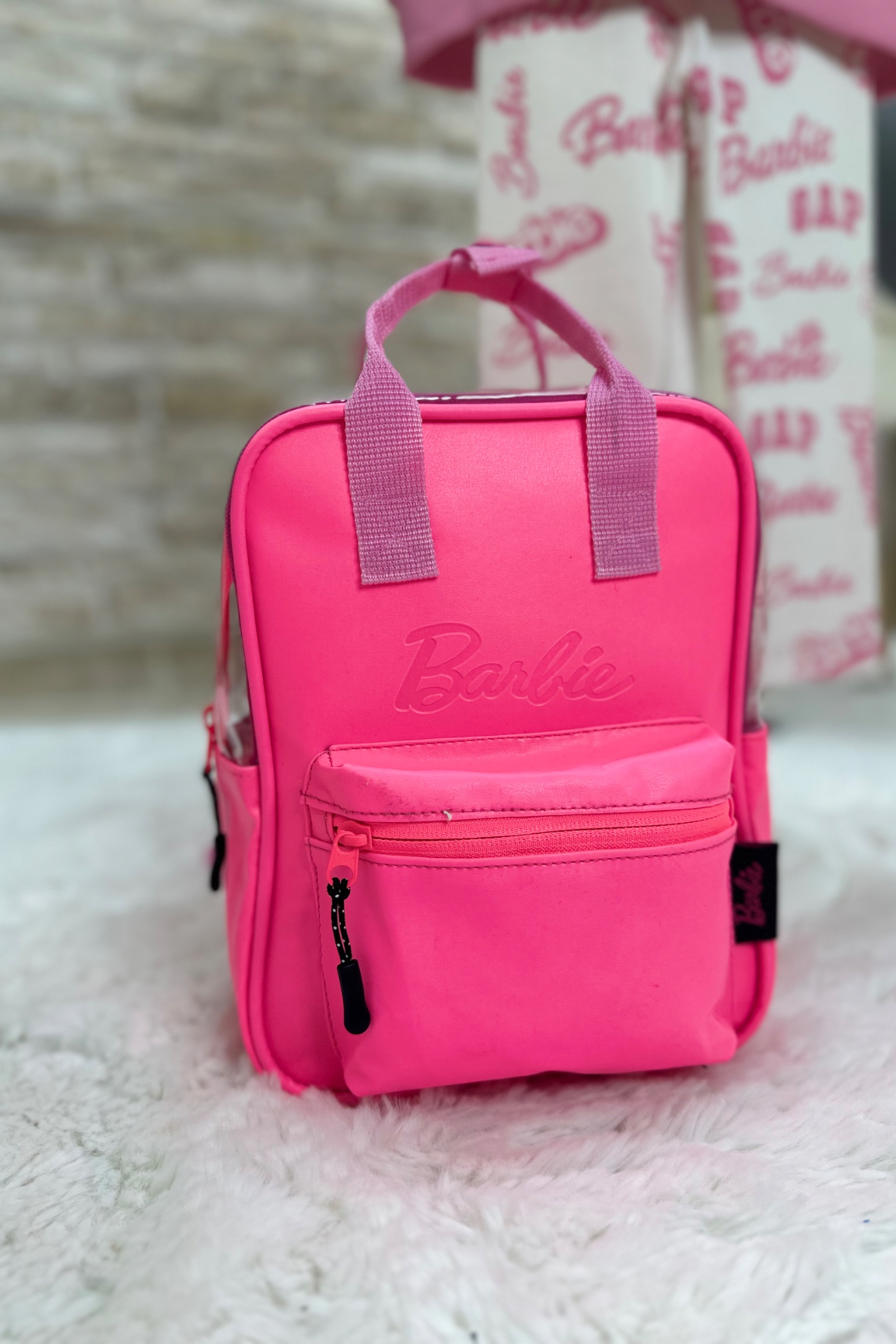 Barbieli Pembe Sırt Çantası