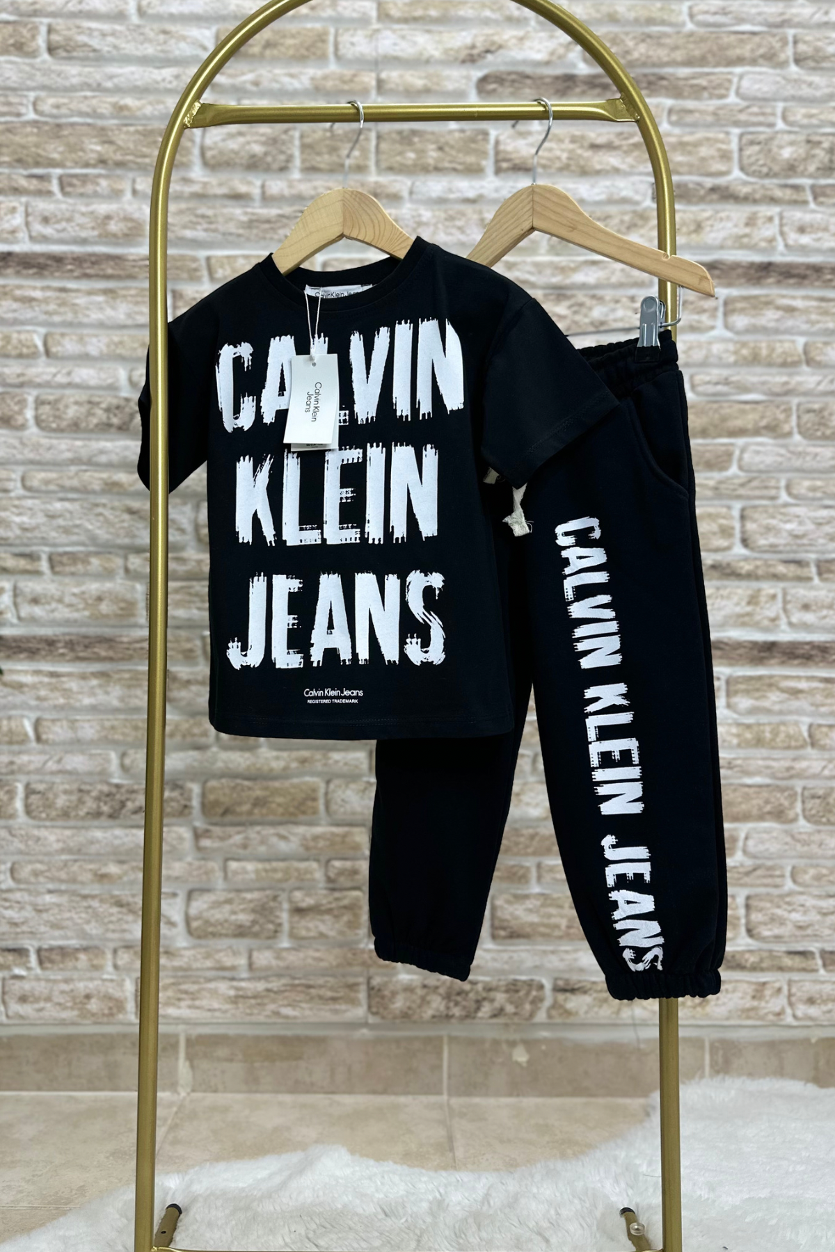 Calvin Siyah Eşofman Takım