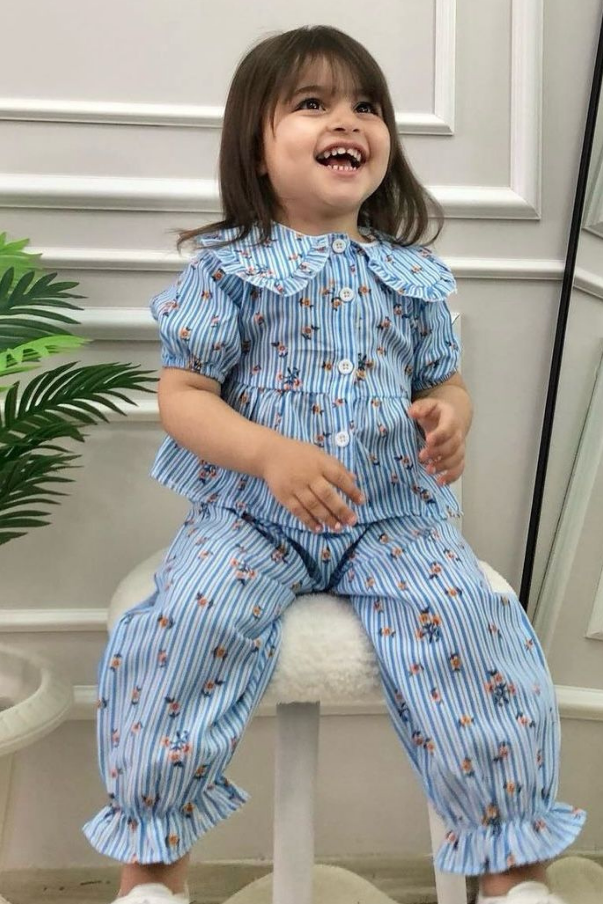 Dokuma Pamuklu Gömlek Pantolon Takım