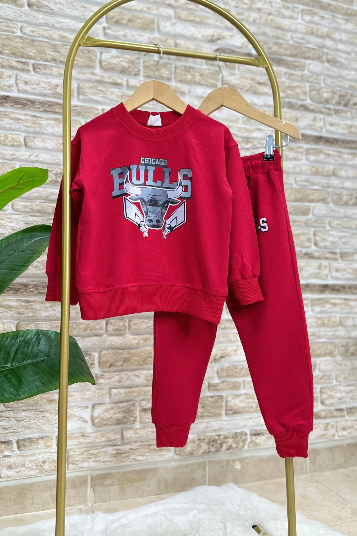 Erkek Çocuk 2 İplik Bulls Kırmızı Takım