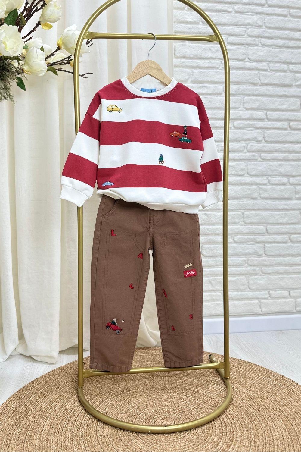 Erkek Çocuk Canvas Jean & Swaet Takım