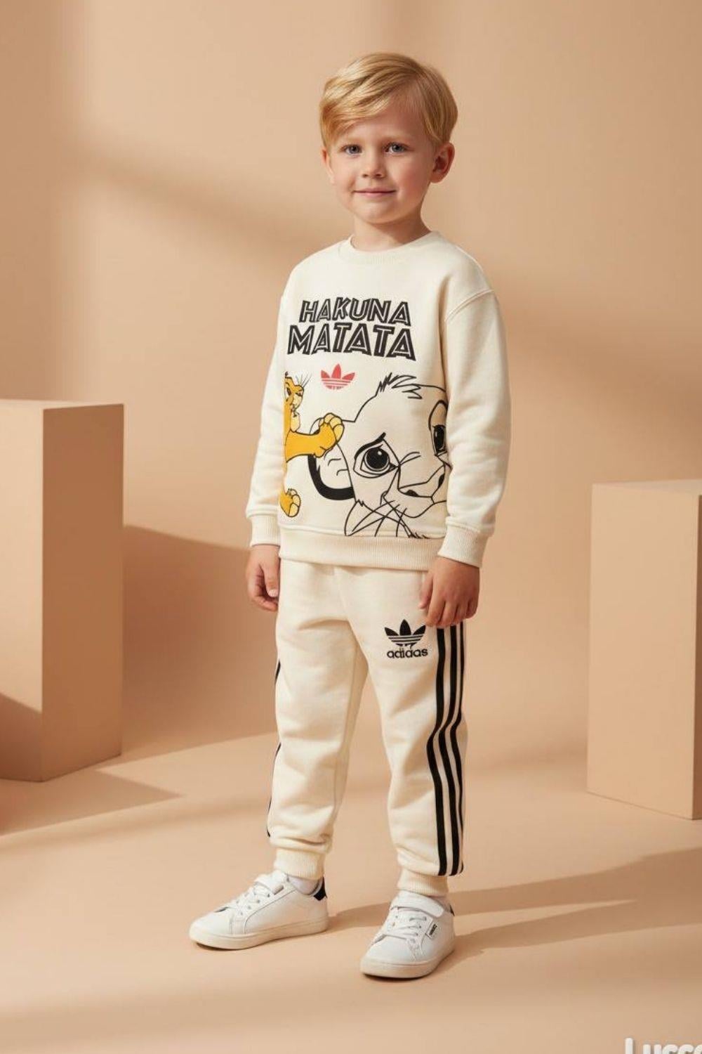 Erkek Çocuk Hakuna Krem Adids Takım