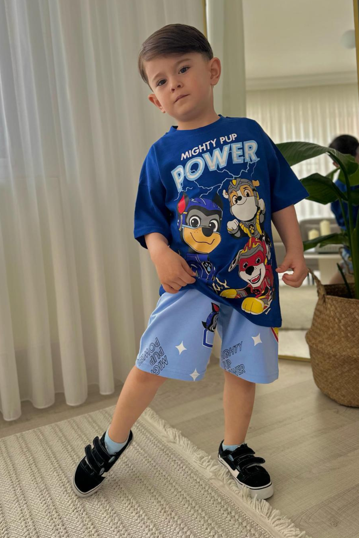 Erkek Çocuk Saxs Pawpatrol Şortlu Takım 