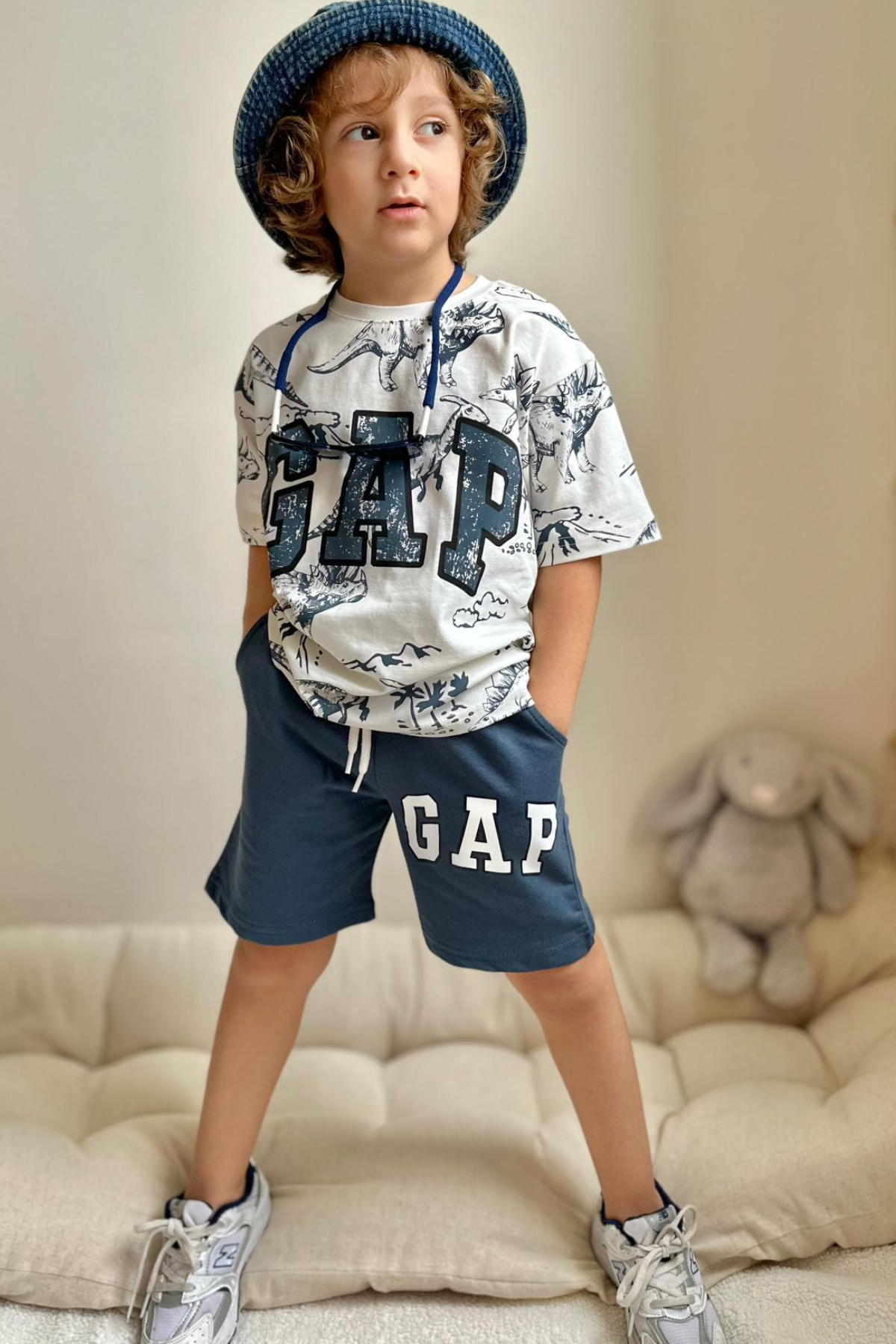 Gap Lacivert Şortlu Takım