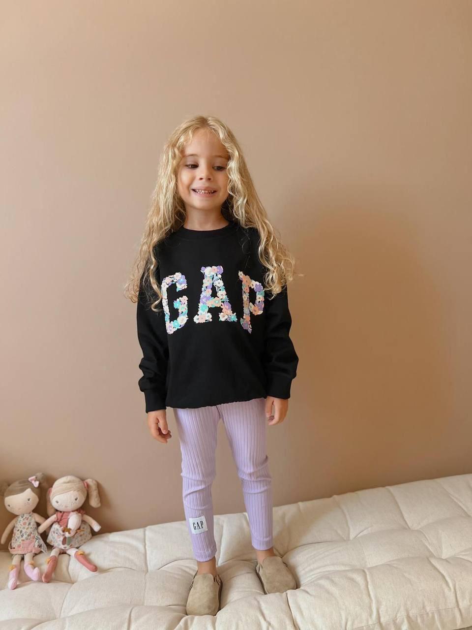Gap Siyah Lila Tayt Takım