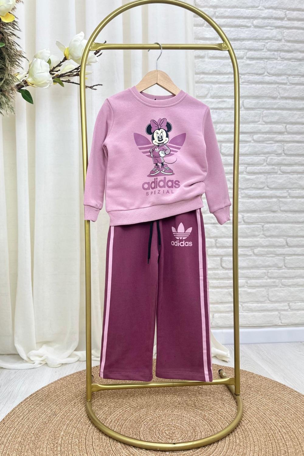 Kız Çocuk 3 İplik Adids Minnie Takım