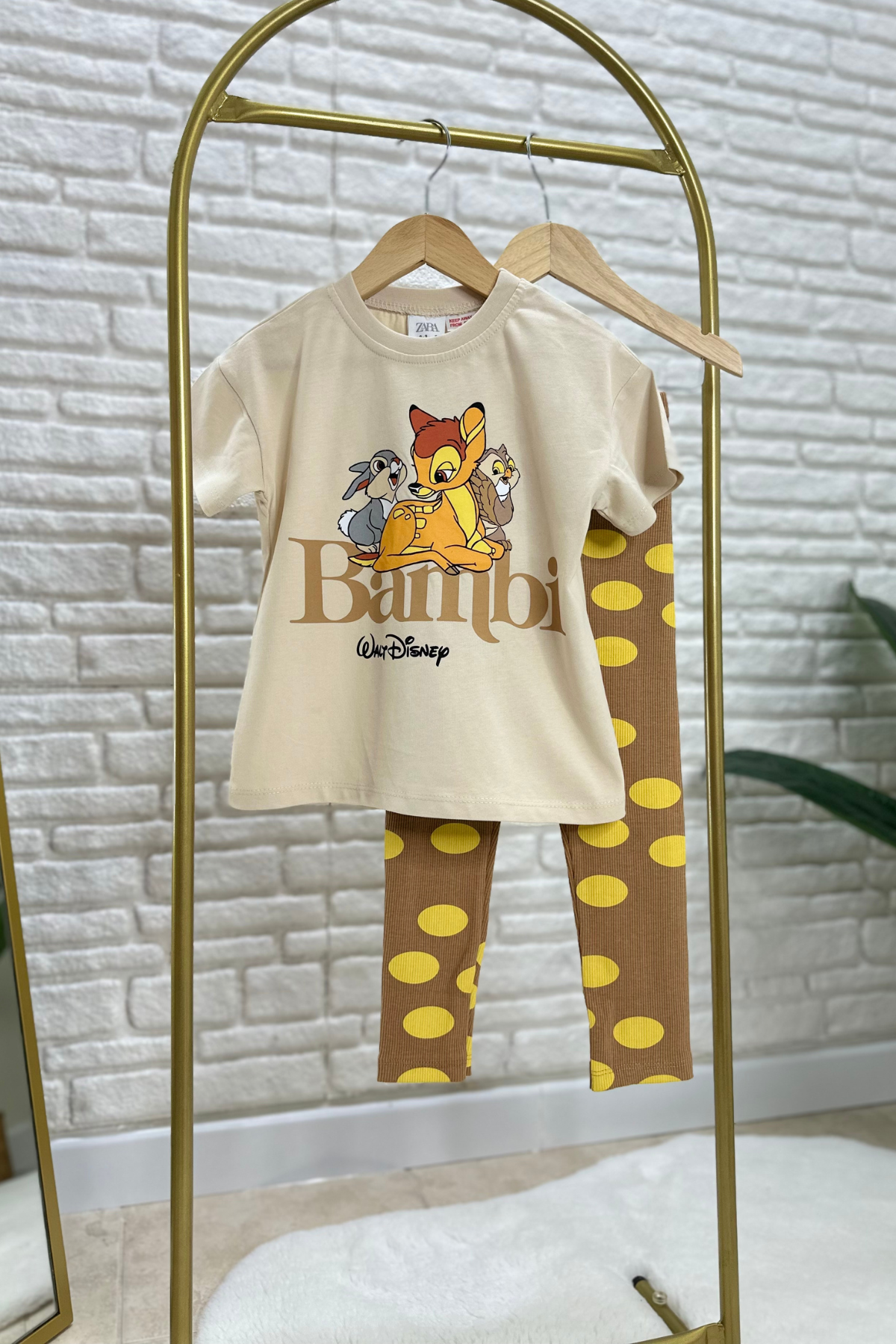 Kız Çocuk Bambili Taytlı Takım 