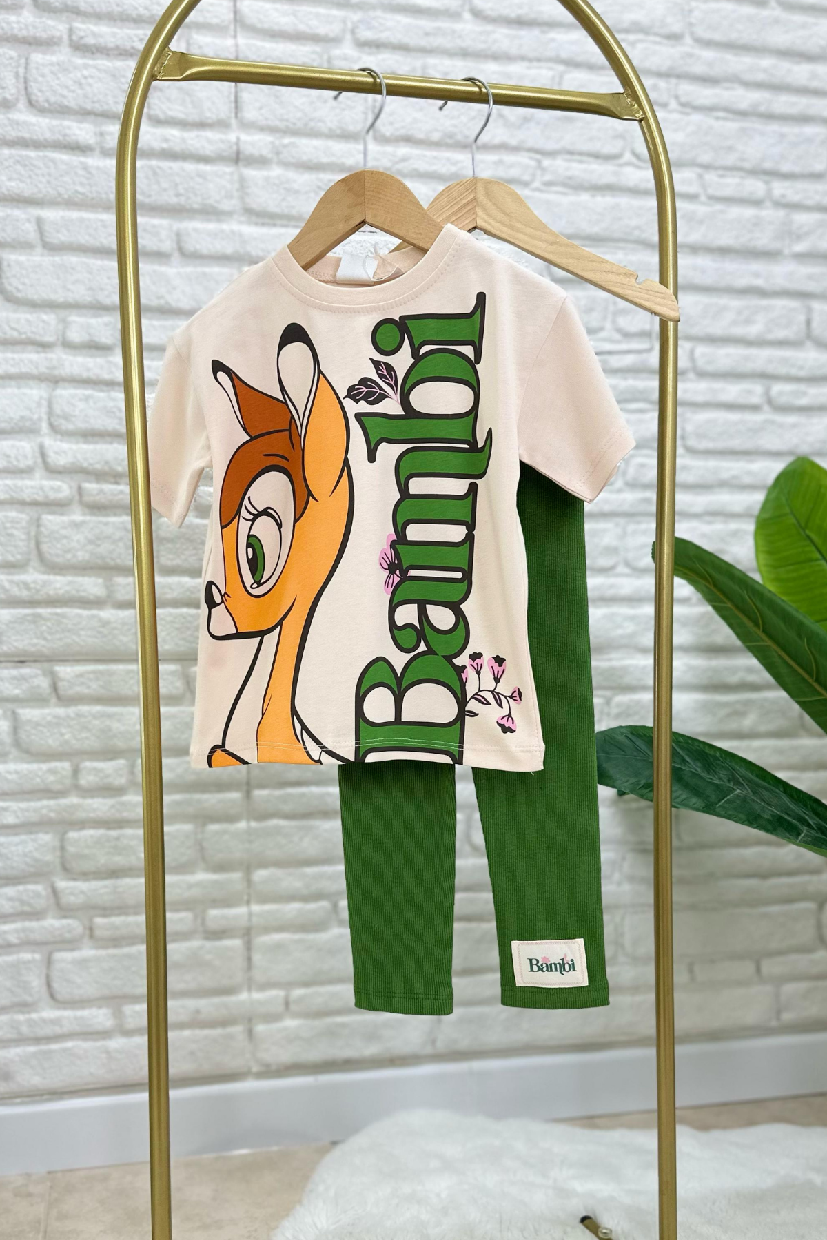 Kız Çocuk Bambili Taytlı Takım