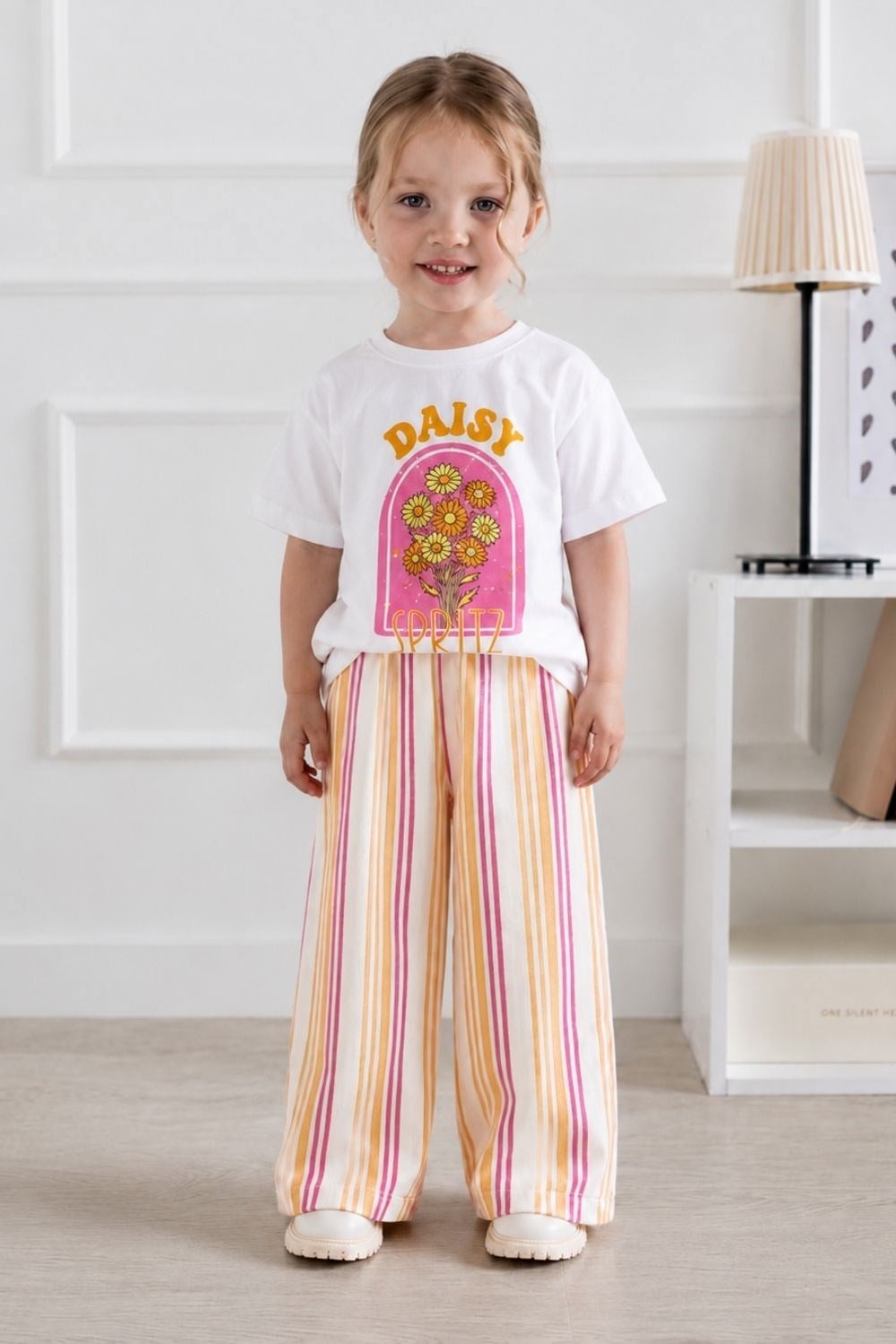 Kız Çocuk Daisy Müslin Pantolon Takım