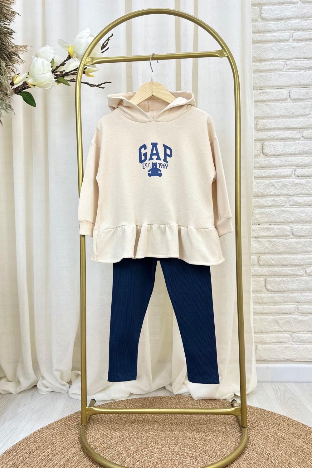 Kız Çocuk Gap Taytlı Laci Krem Takım