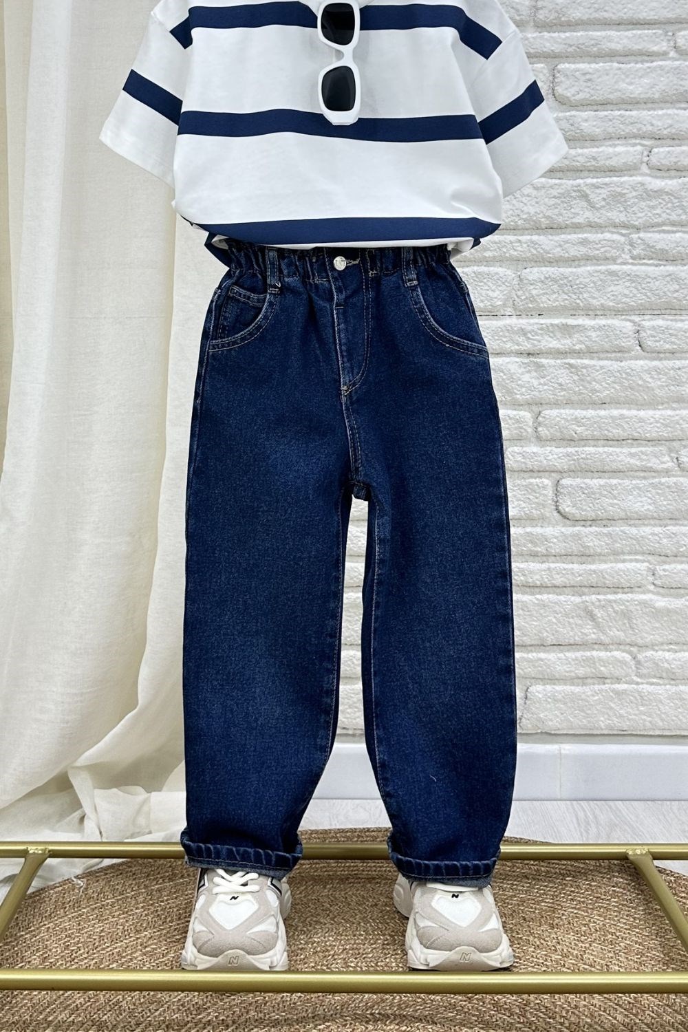 Kız Çocuk Laciel Kalpli Laci Jean Pantolon