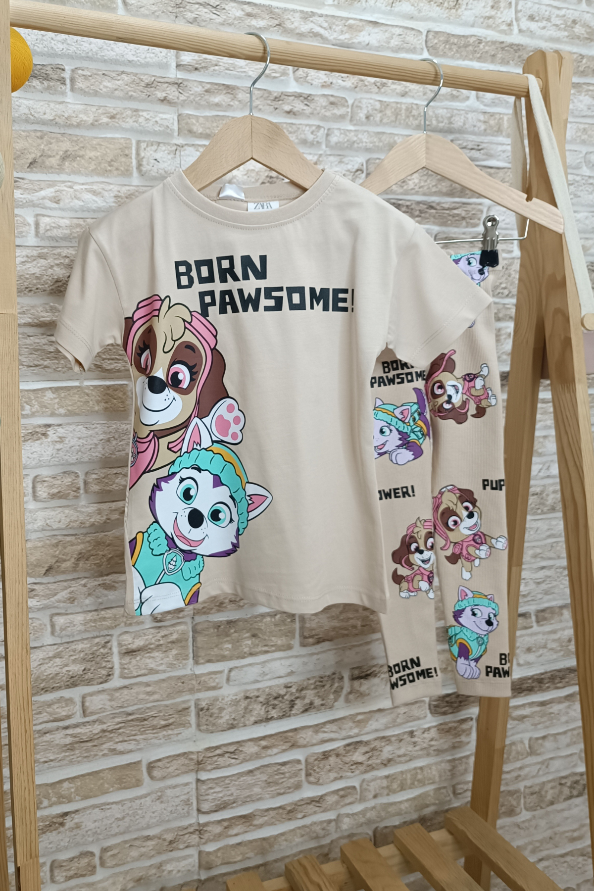 Krem Tshirtlu Pawpatrol Taytlı Takım