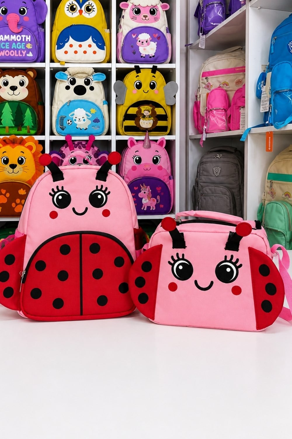 Ladybug 2'li Set Anaokulu Kreş Boy Çanta & Beslenme Çantası