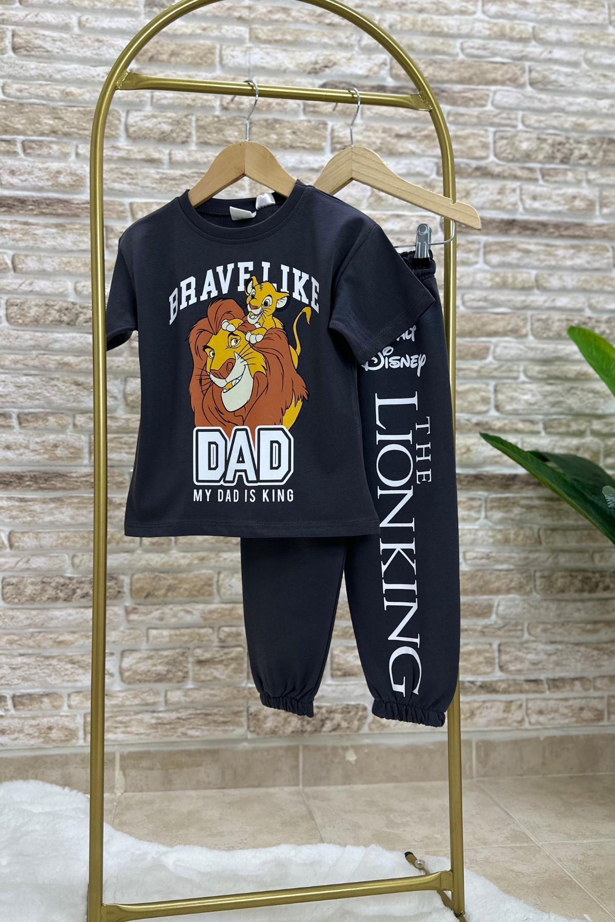 Lion King Antrasit Eşofman Takım