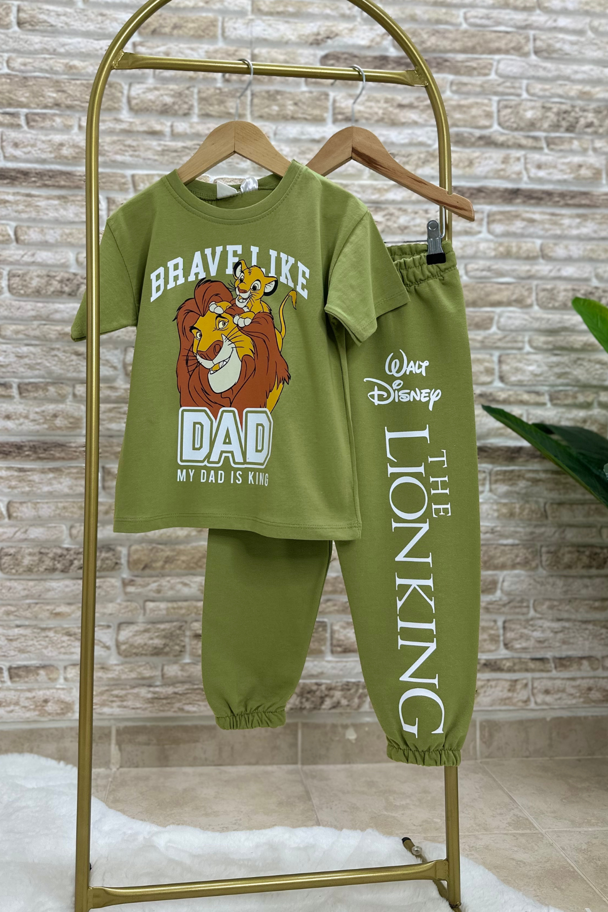 Lion King Yağ Yaşili Eşofman Takım