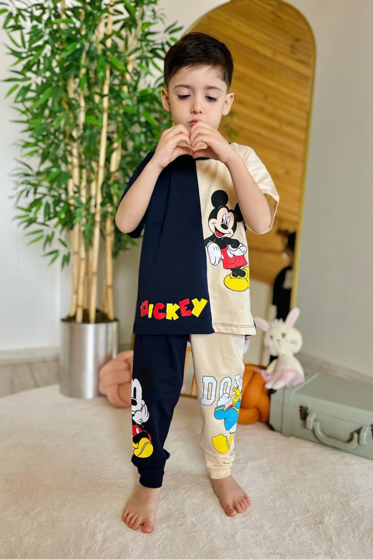 Mickey & Donald  Laci Krem Takım