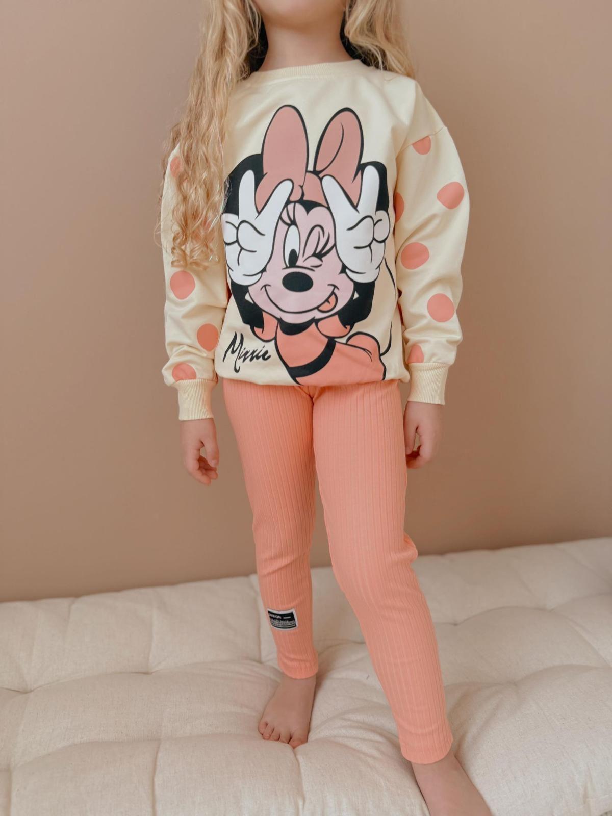 Minnie Oranj Tayt Takım