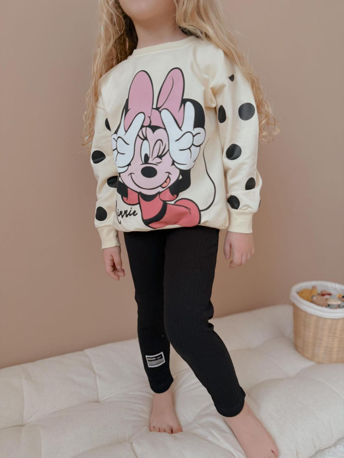 Minnie Siyah Tayt Takım