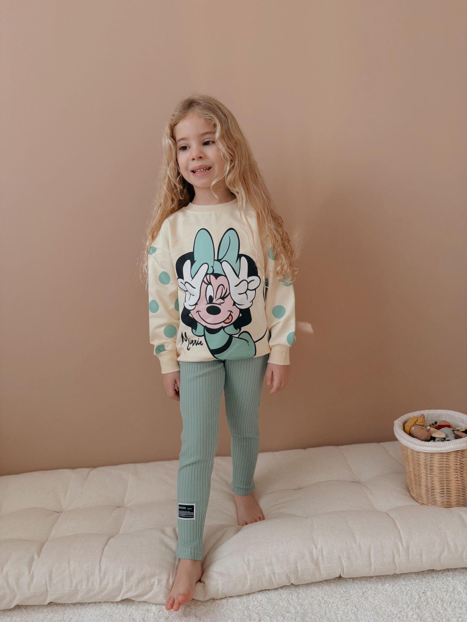 Minnie Yeşilj Tayt Takım