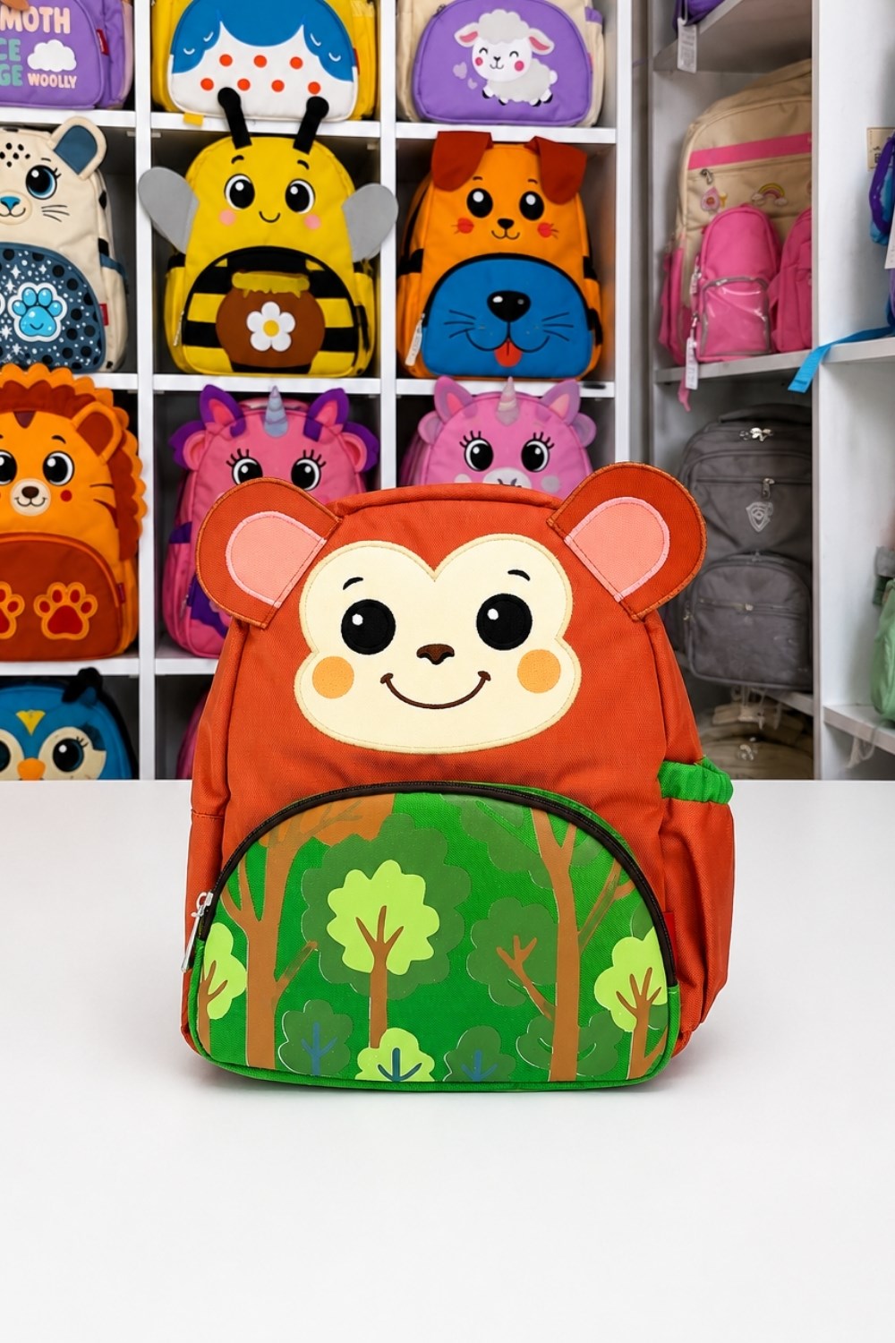 Monkey Anaokulu Kreş Boy Okul Sırt Çantası