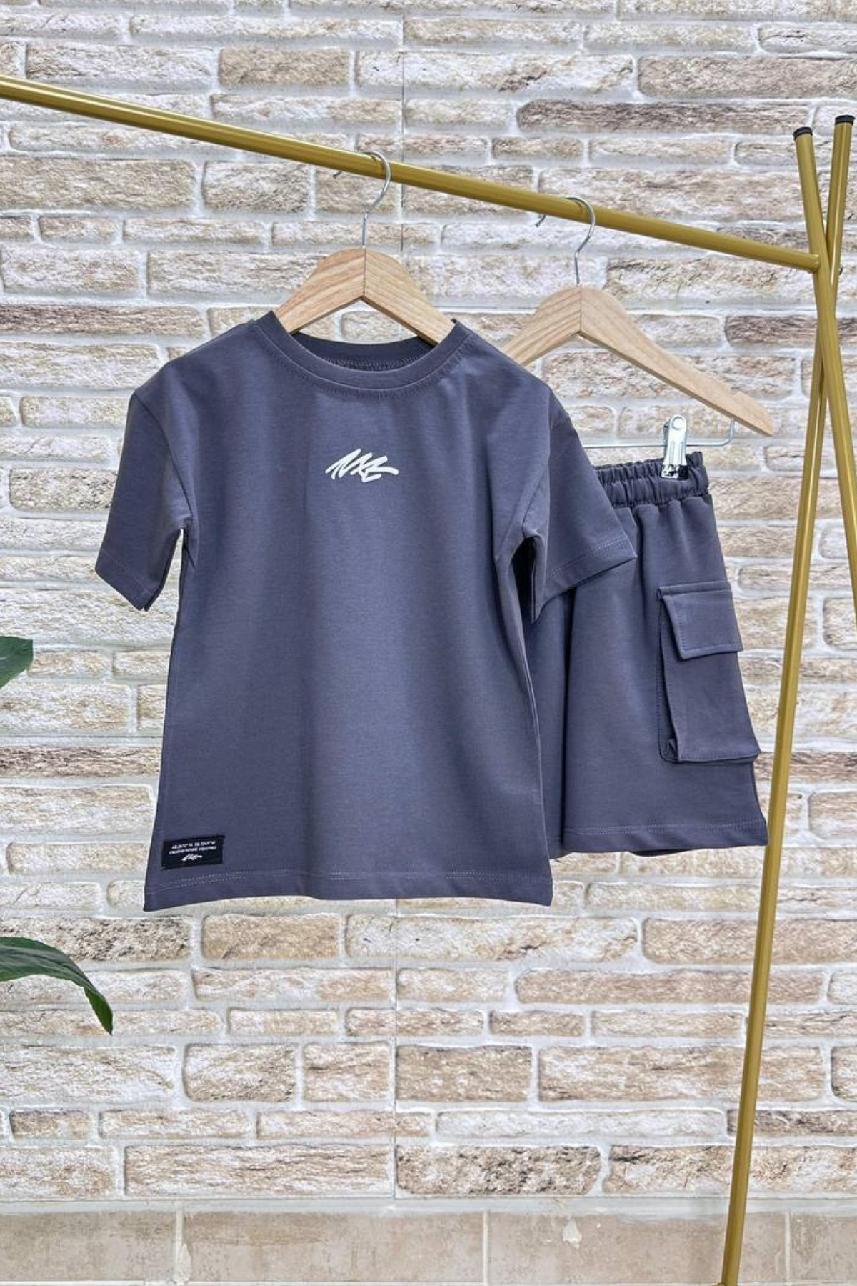 Next Antrasit Şortlu Takım