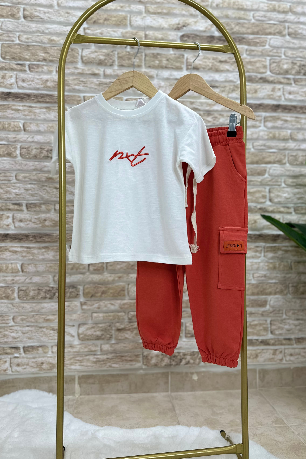 Next Kiremit Kargo Cepli Eşofman Takım