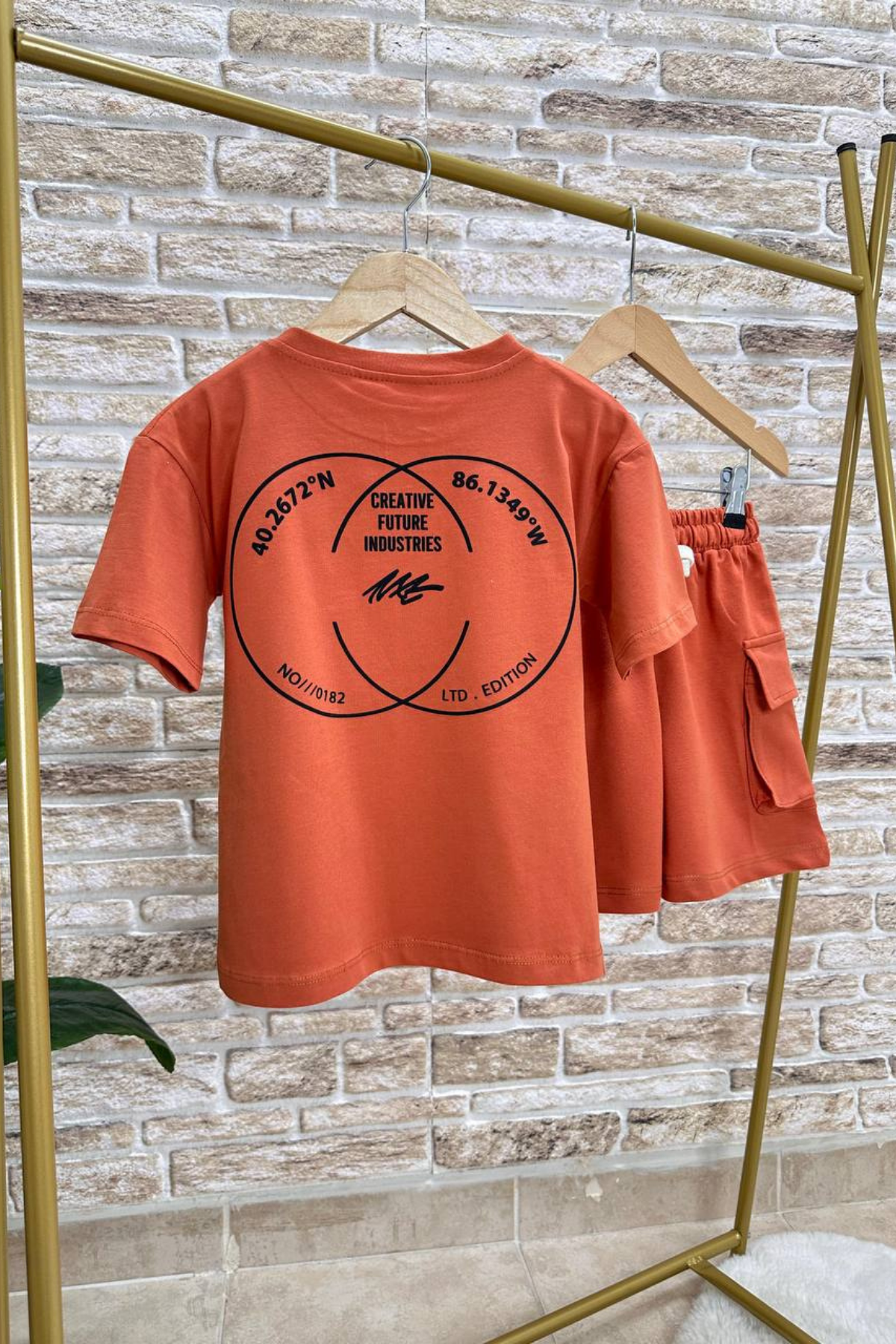 Next Kiremit Şortlu Takım