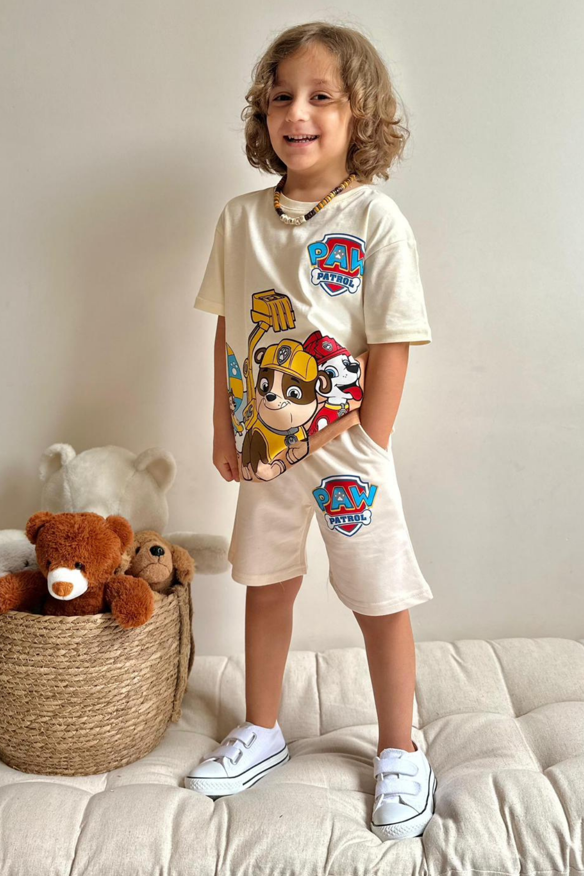 Pawpatrol Bej Şortlu Takım
